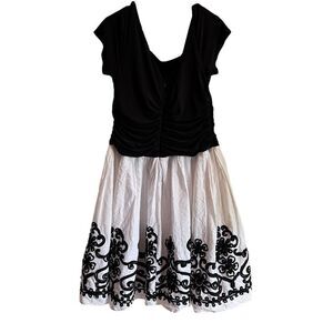 Collection dressbarn black and white party dress 16